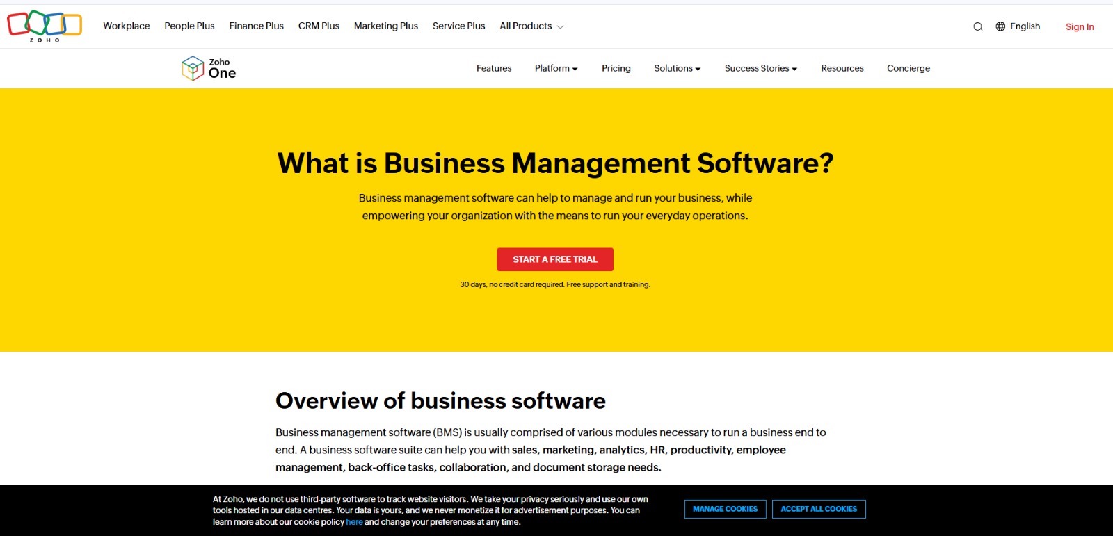 BUSINESS CRM & MANAGEMENT SYSTEM interface mockup